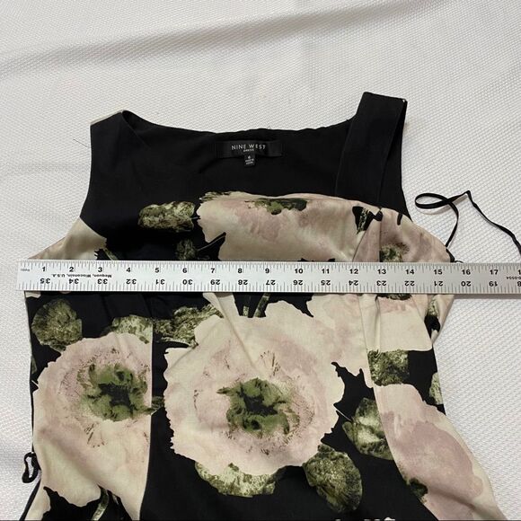 Nine West Black & Light Pink Floral Dress - Picture 3 of 9